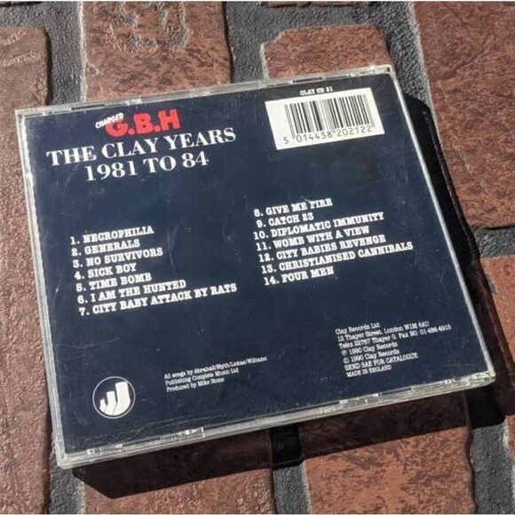 Charged G.B.H CD Album The Clay Years 1981-1984 English Punk Rock Vintage 90s - Picture 2 of 3
